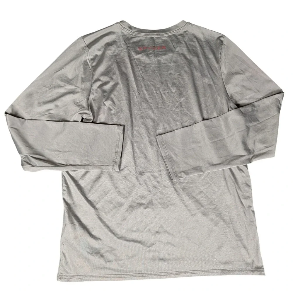 Spyder Kids Grey Long Sleeve Rash Guard H2O Sun Protection Performance Shirt L/G